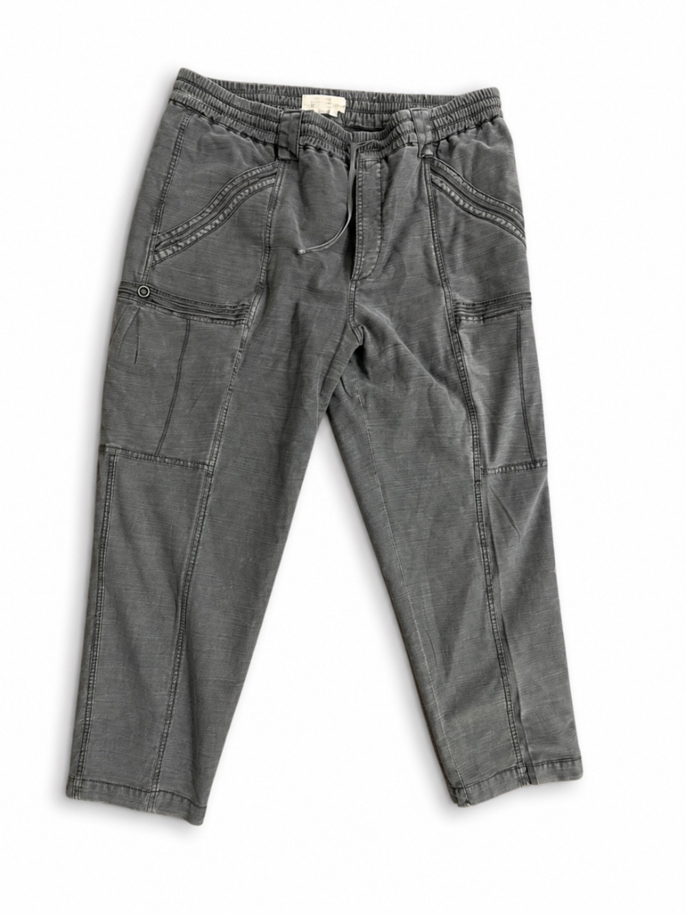 Anthropologie Utility Jogger Pants Gray Cargo Stretch Casual Pants Size 31